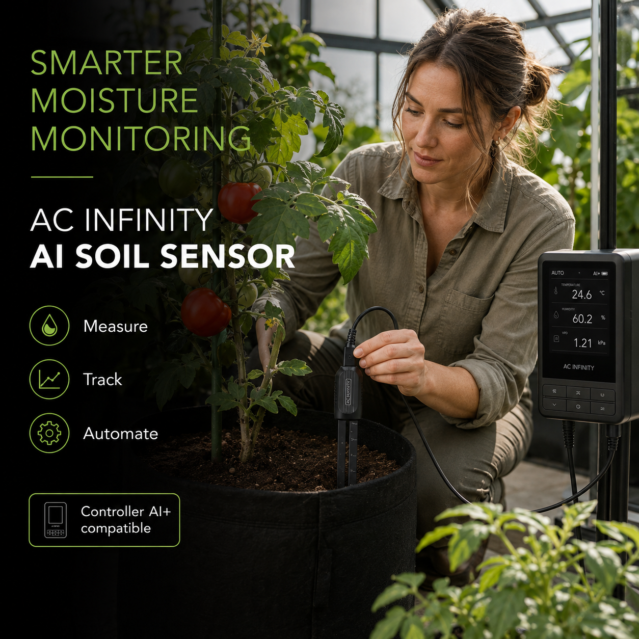 AC Infinity Soil Sensor Probe, for Controller AI+