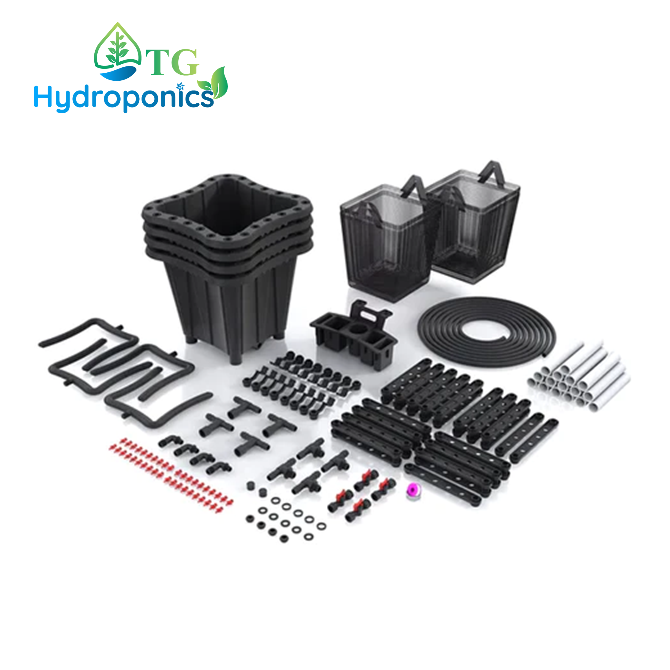 The Bucket Company - Stake Growers Kit Black (10 Gallon)