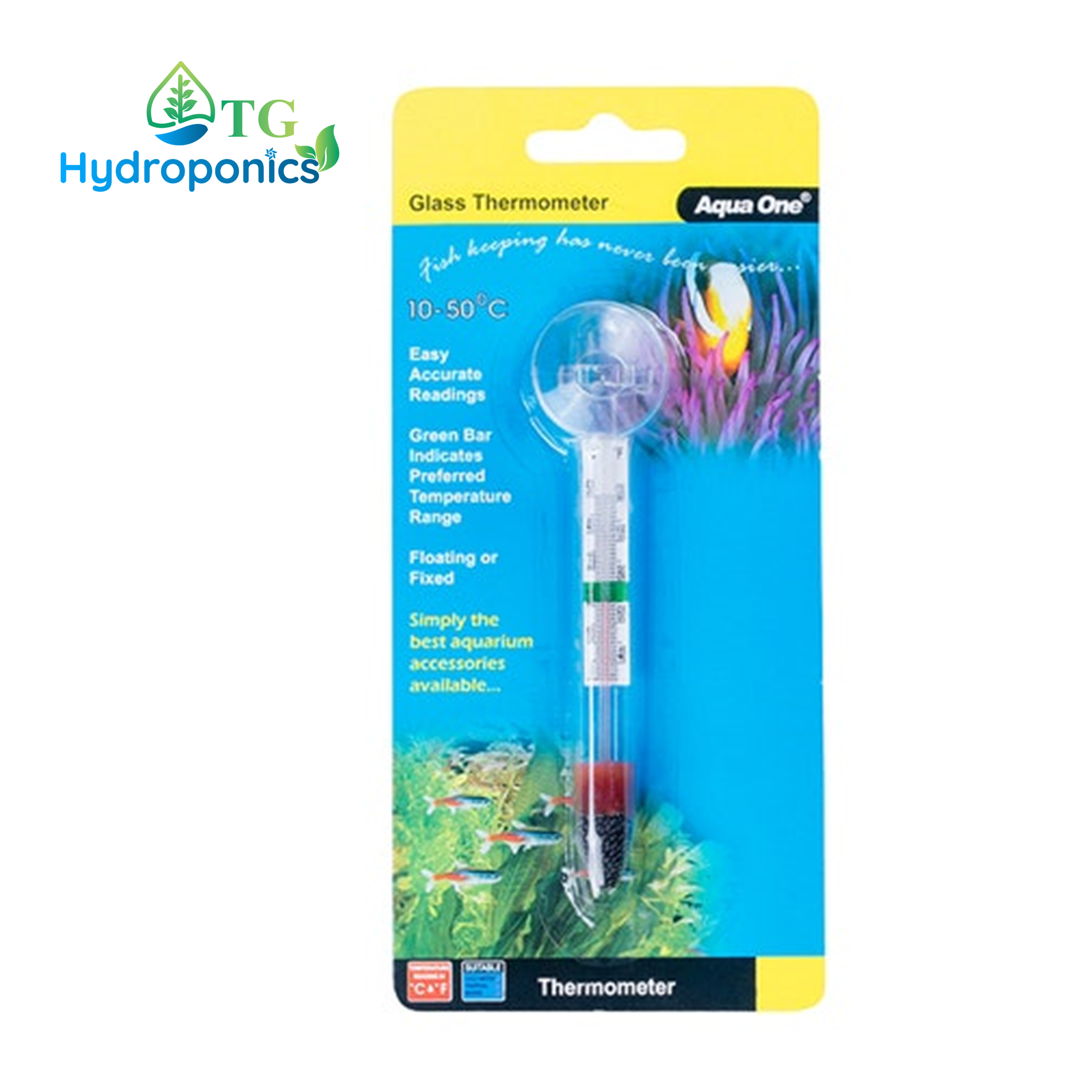 Aqua One Glass Thermometer