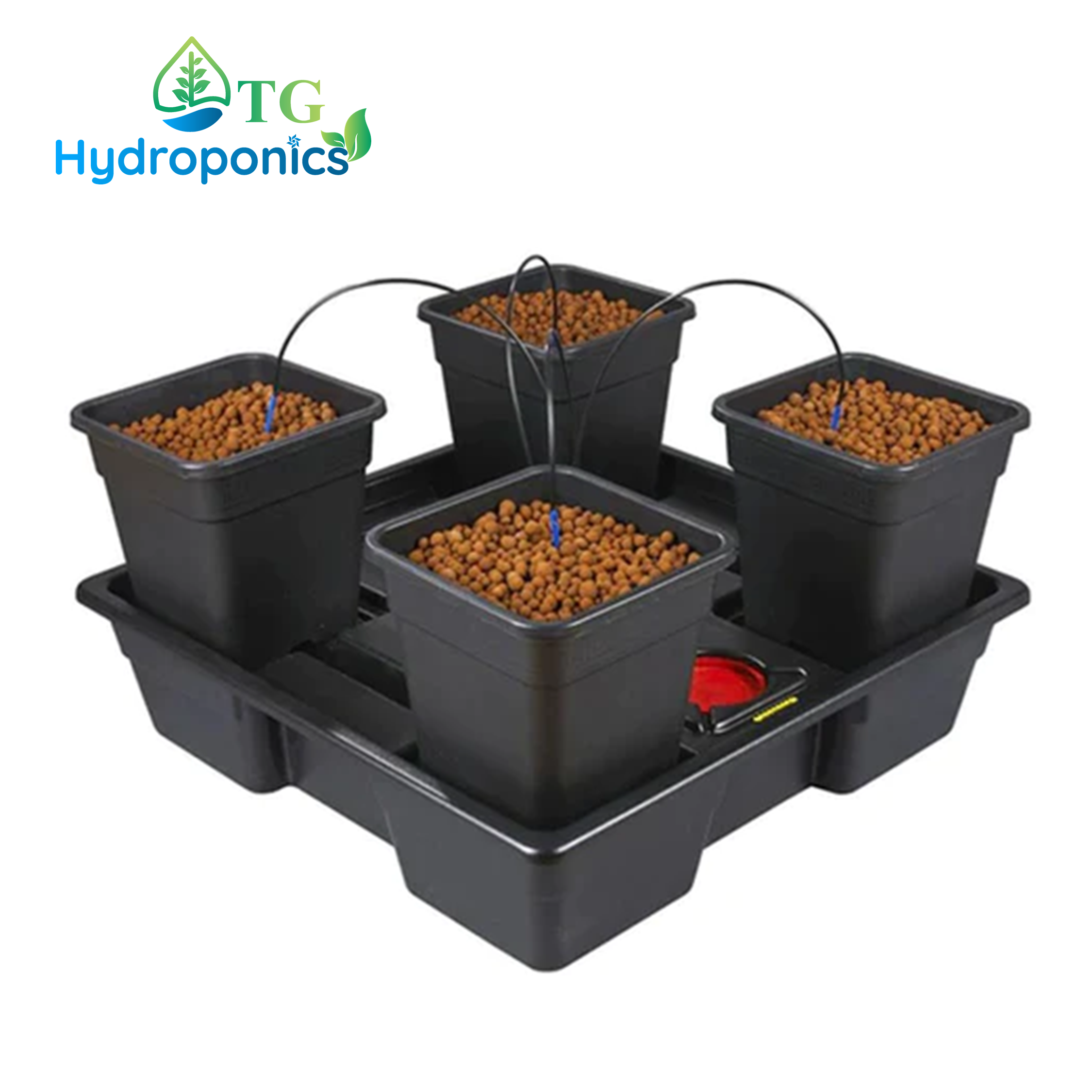 Wilma Lrg 4 Pot Set with Pump (75cm x 75cm) 18L Pots