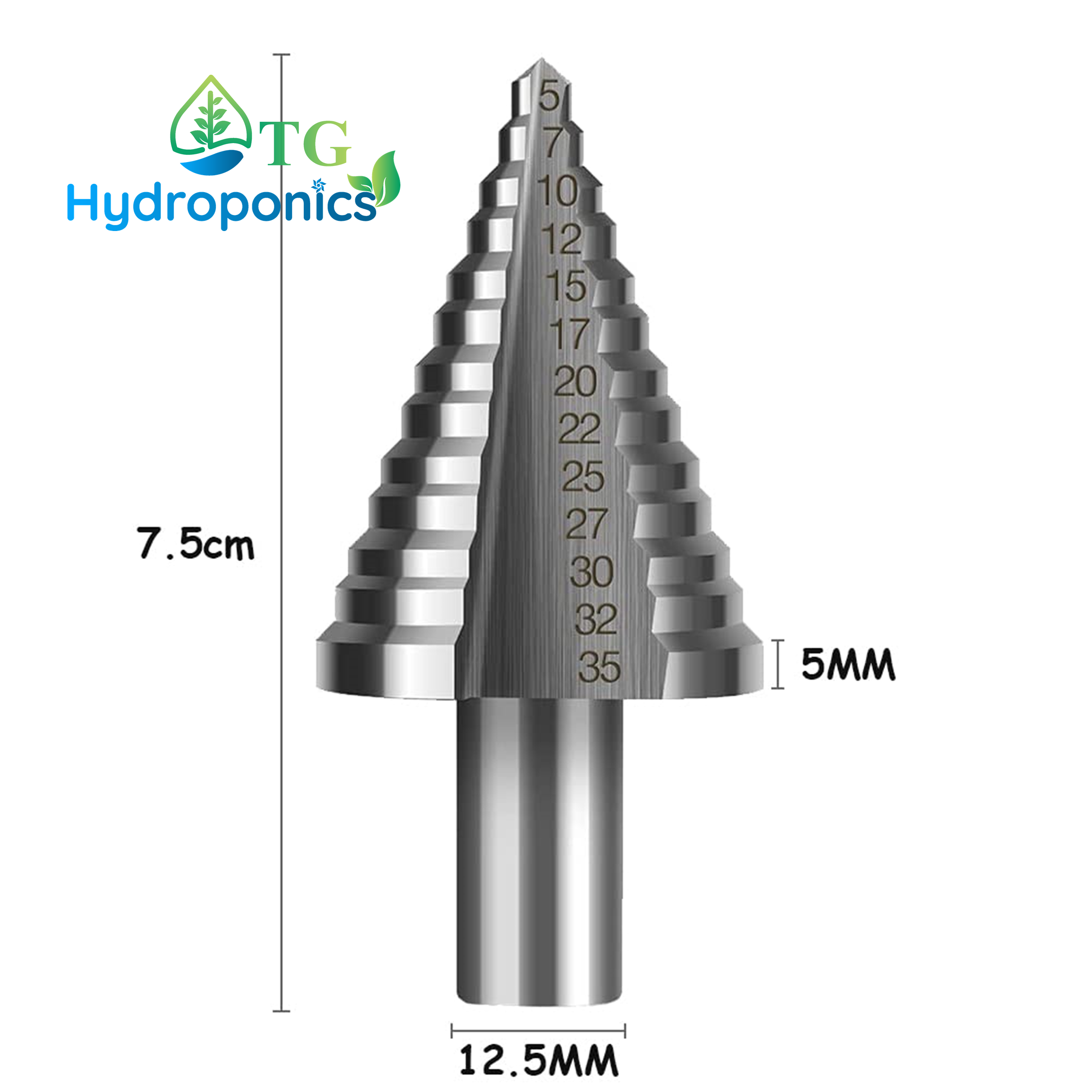 Hydro Axis Step Drill Twin Flute 5 - 35mm