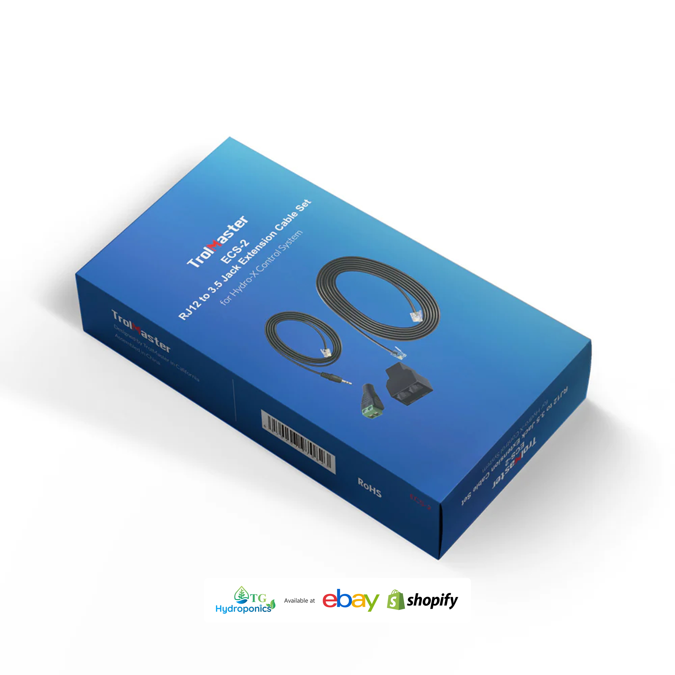 Trolmaster Hydro-X RJ12 to 3.5 Jack Extension Cable Set ECS-2