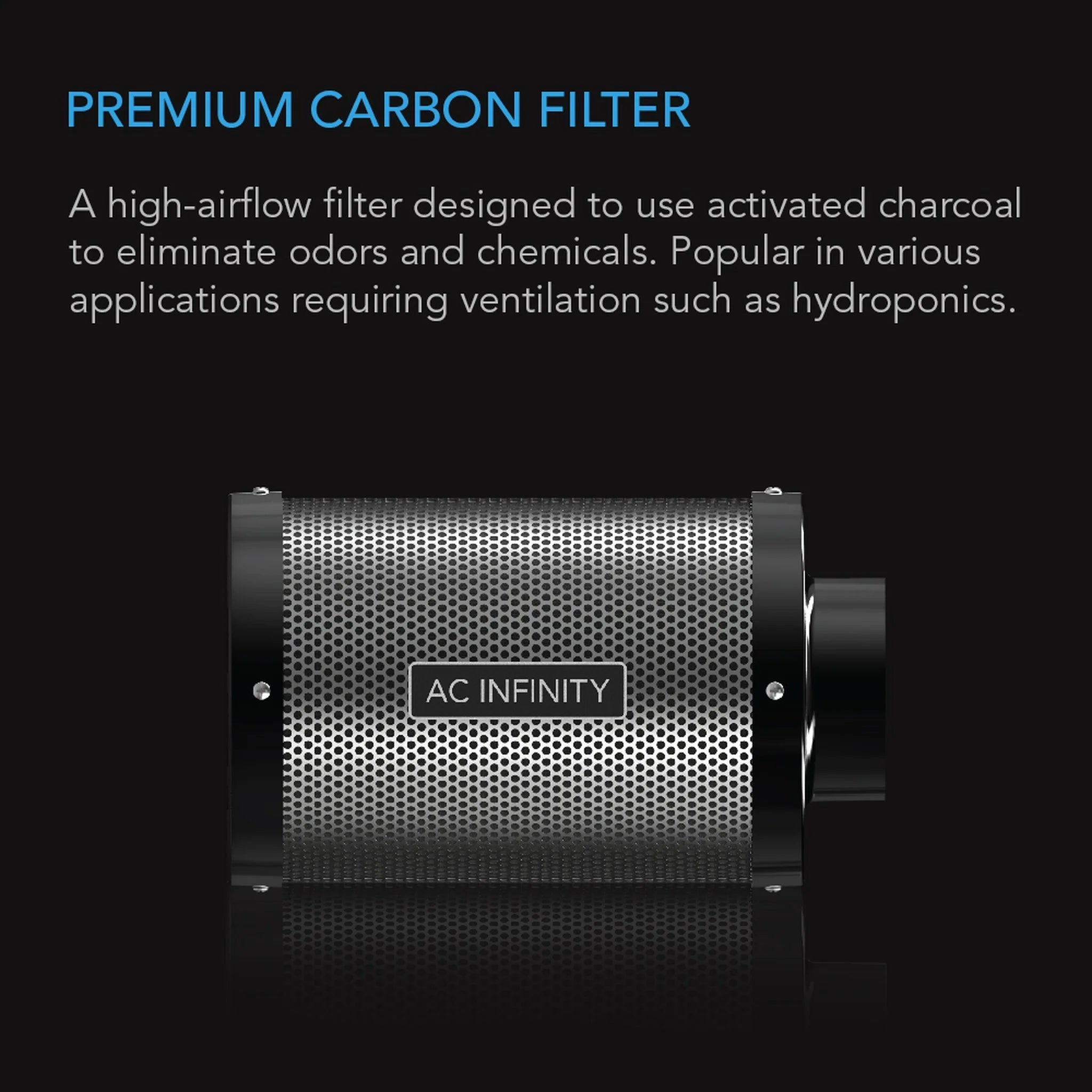 AC Infinity 12" Carbon Filter – Australian Charcoal (300mm)
