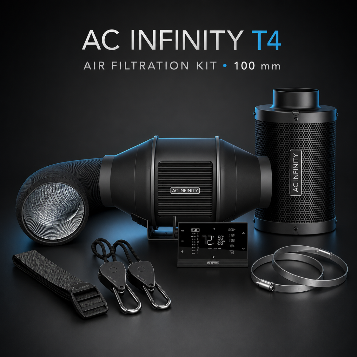 AC Infinity T4 Air Filtration Kit 100mm