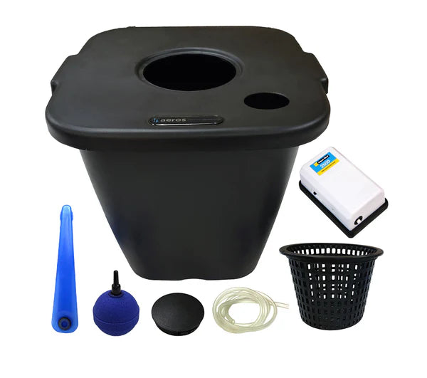 Aeros 4 Master System DWC 4 x 15L Pot System includes Water and Air Pumps