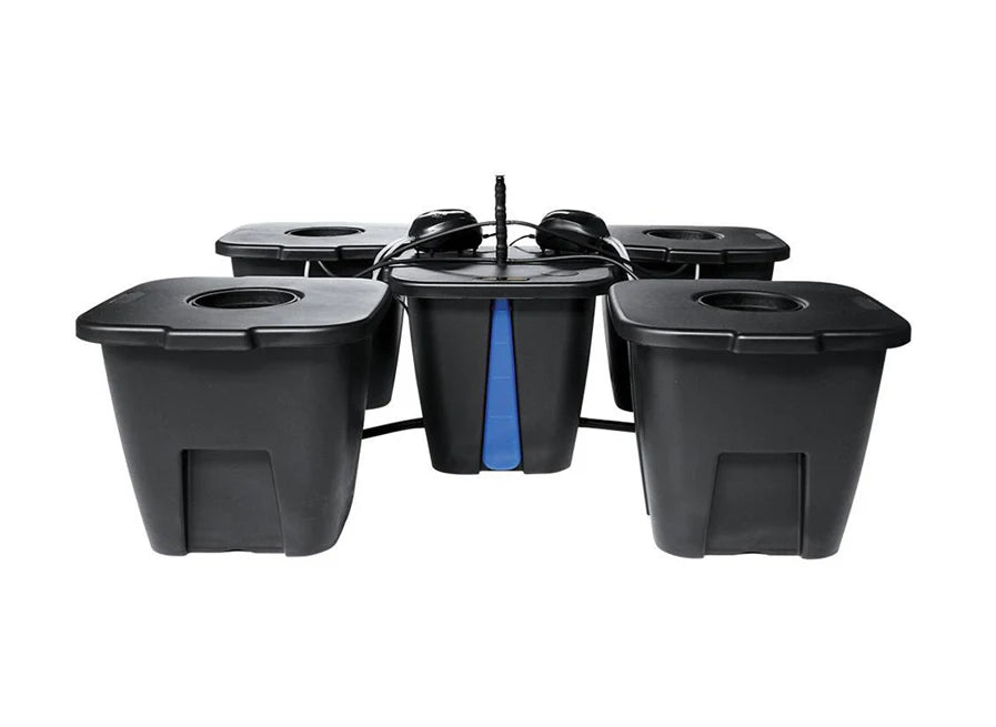 Aeros 4 Master System DWC 4 x 15L Pot System includes Water and Air Pumps