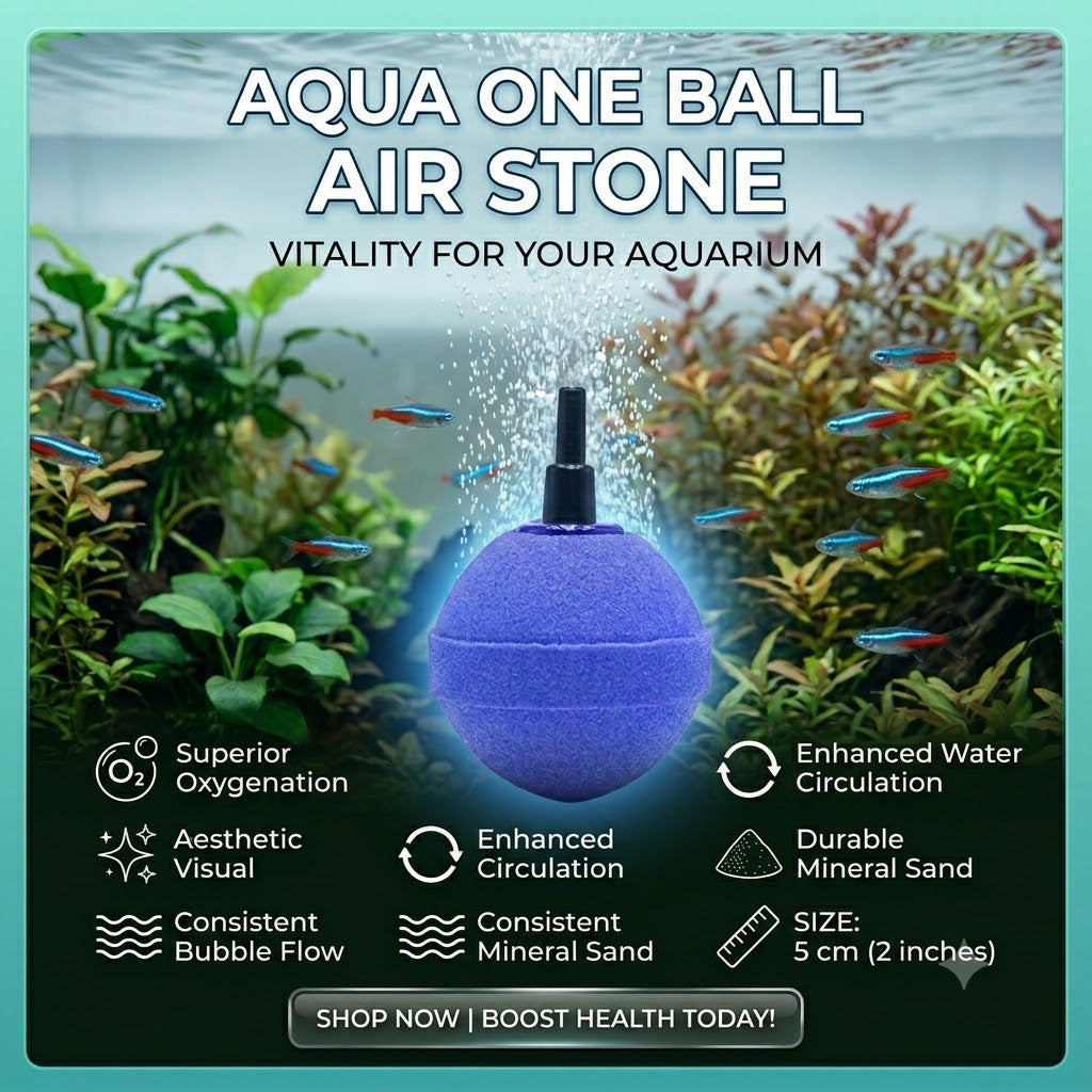 Aqua One Ball Air Stone 5cm - Aquarium Oxygen Bubbler