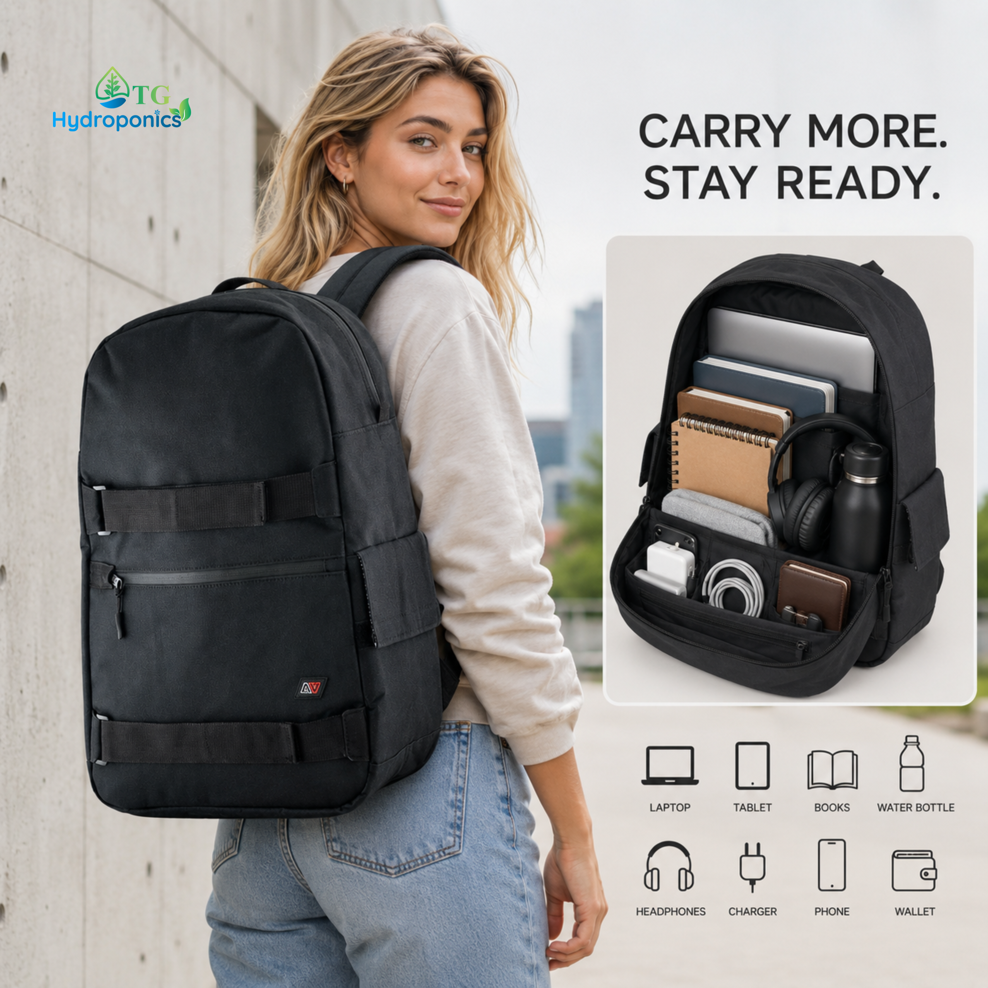 AVERT Backpack 27L | Carbon-Lined Odor-Lock Backpack with Lockable Zippers