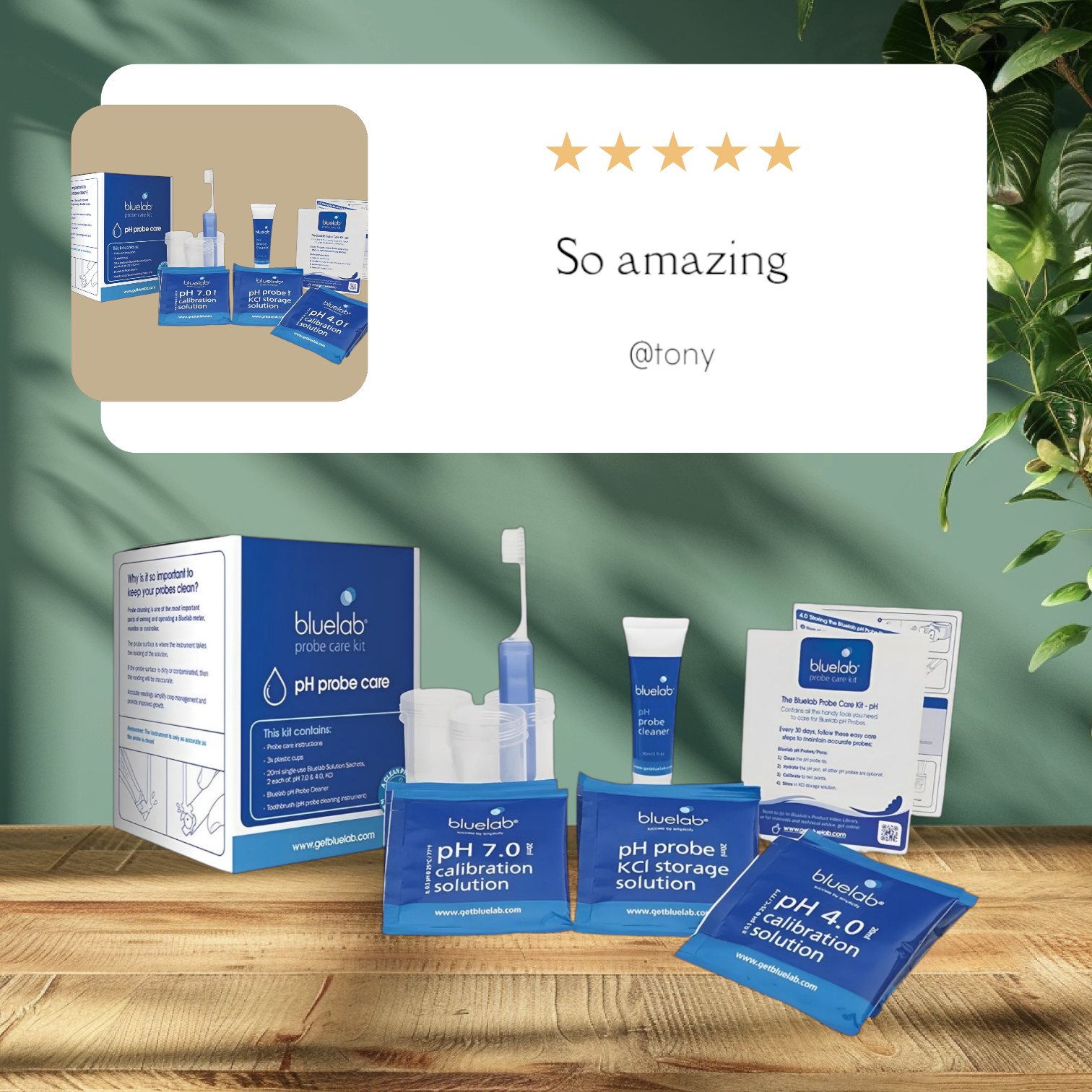 Bluelab EC & pH Probe Care Kit