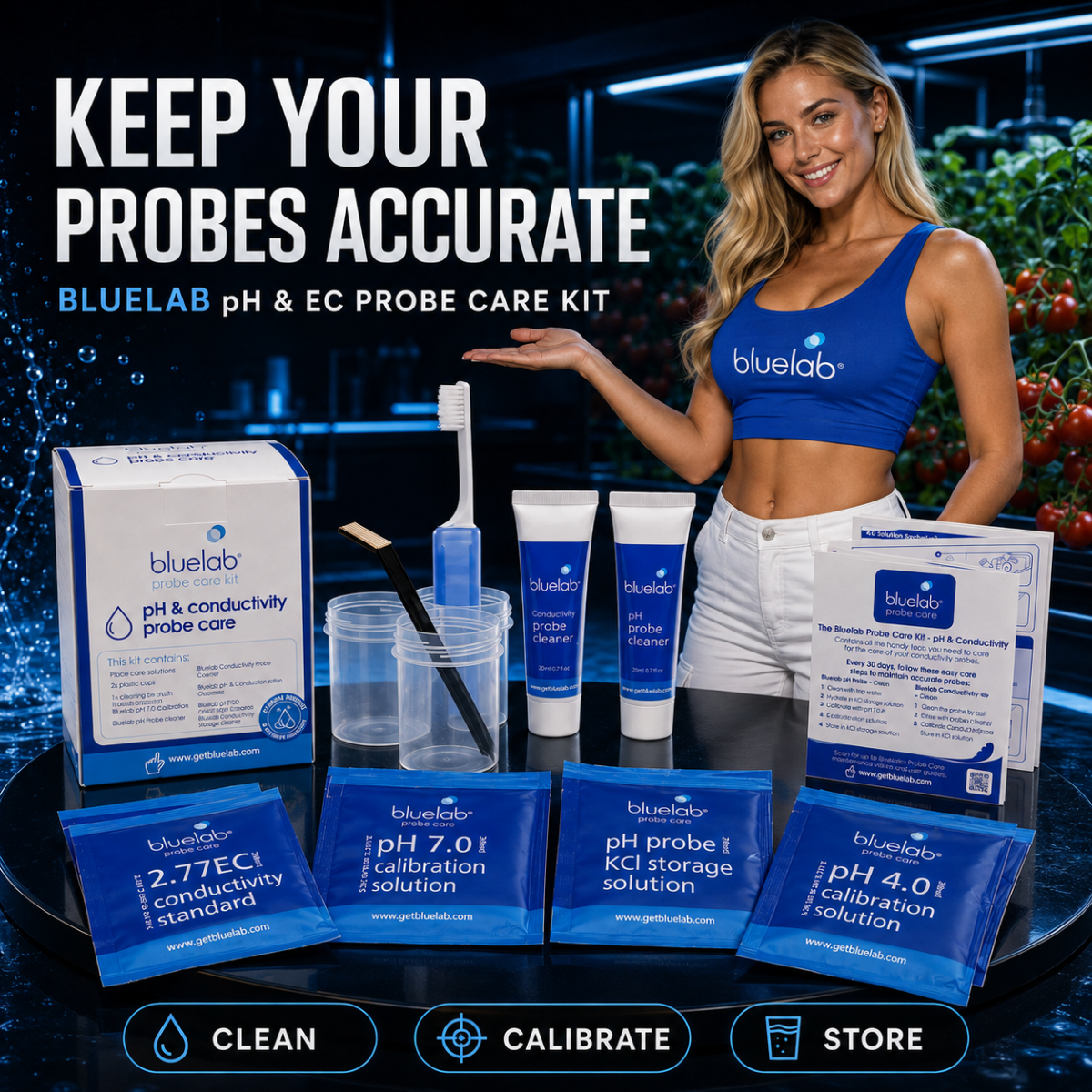 Bluelab pH & EC Probe Care Kit