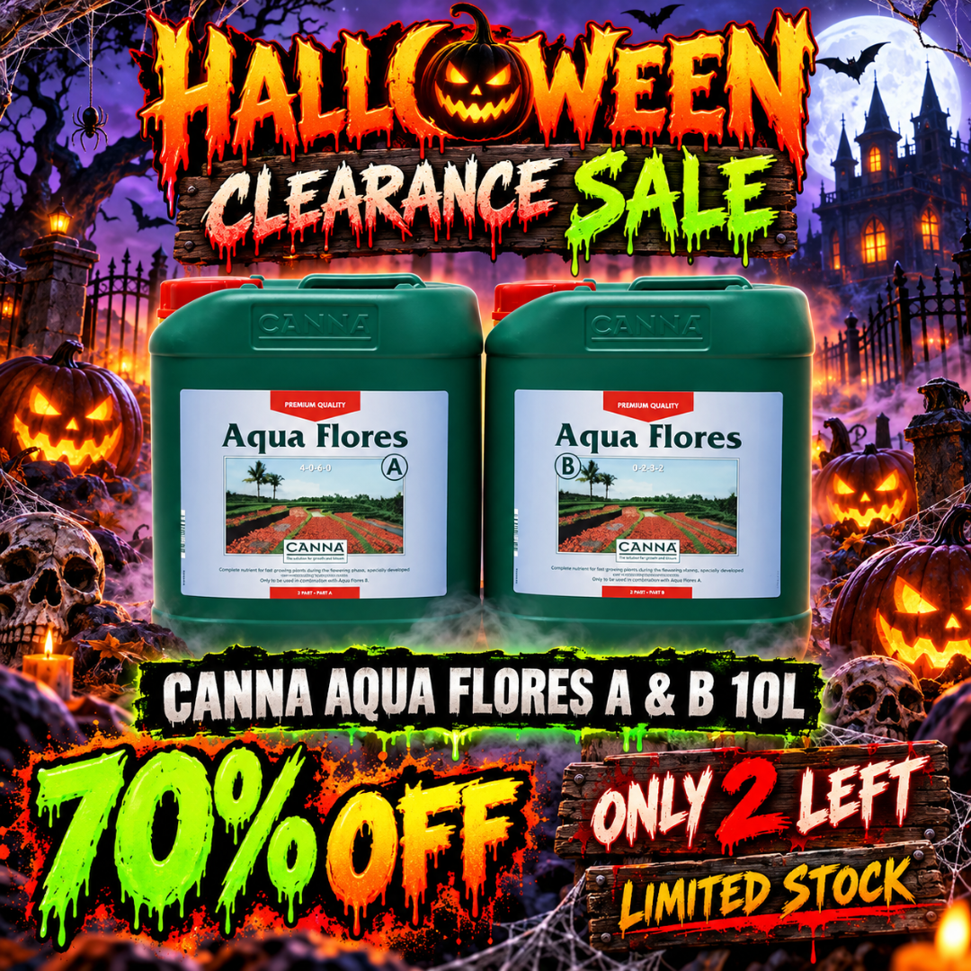 Canna Aqua Flores A & B – Two-Part Bloom Nutrient for Recirculating Hydroponics