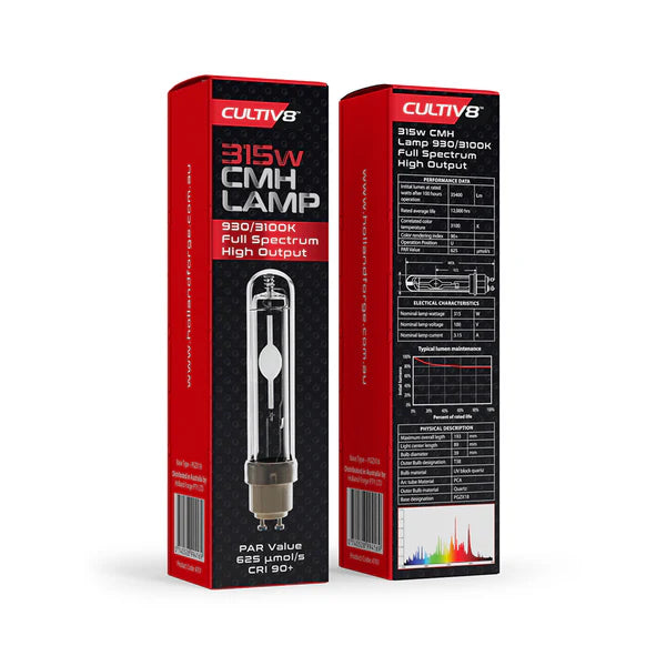 Cultiv8 CMH Lamp 315W 3100K