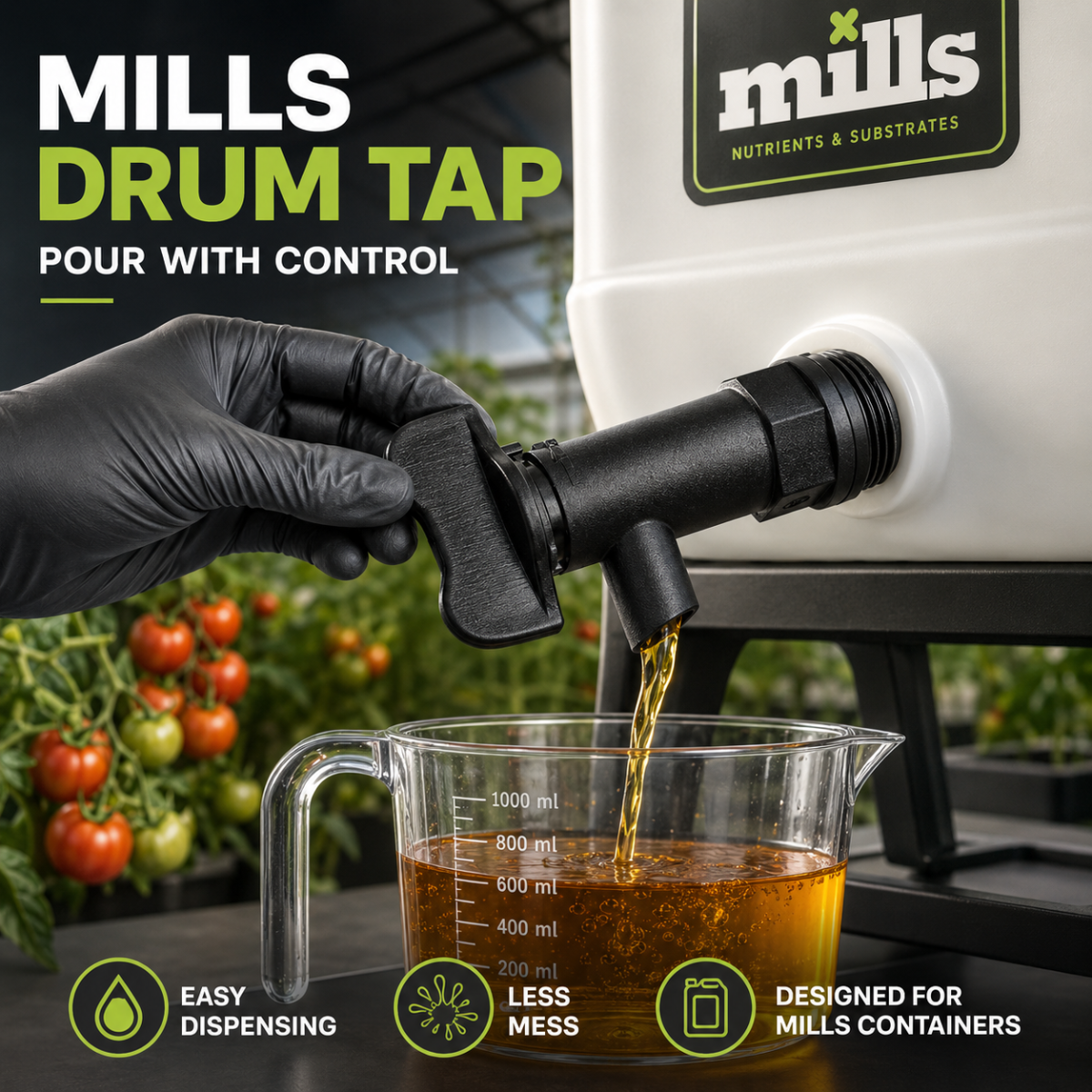 Drum Tap | Easy-Flow Dispenser for Nutrient Containers
