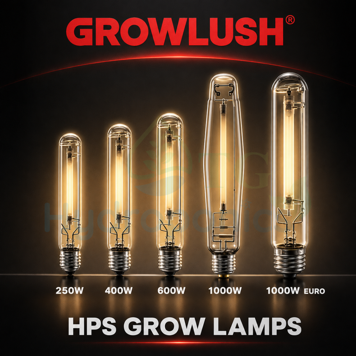 Growlush HPS Grow Lamp – 250W, 400W, 600W & 1000W