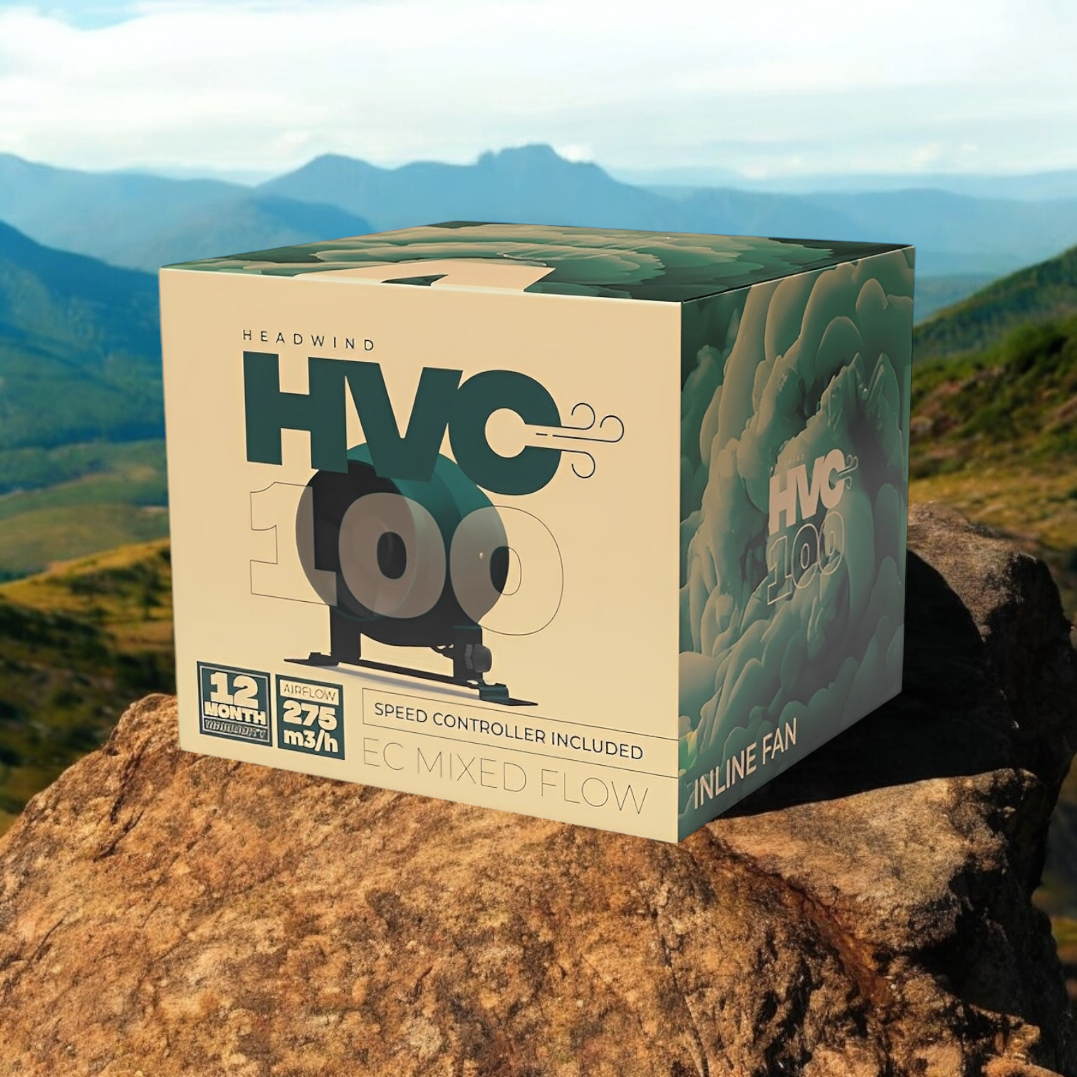 Headwind HVC EC Mixed Flow Inline Fan 100mm | 125mm