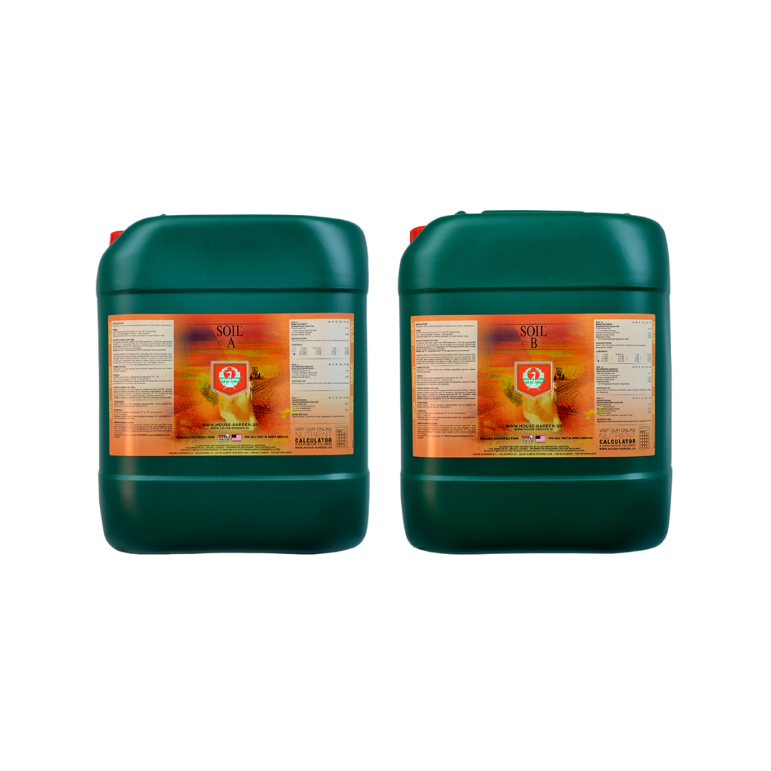 House & Garden Soil A & B – Two-Part Base Nutrient for Soil Growing