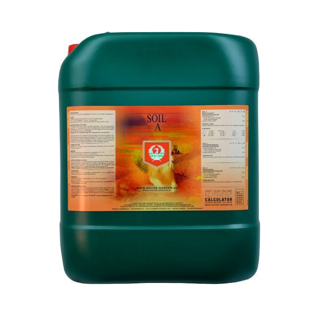 House & Garden Soil A & B – Two-Part Base Nutrient for Soil Growing
