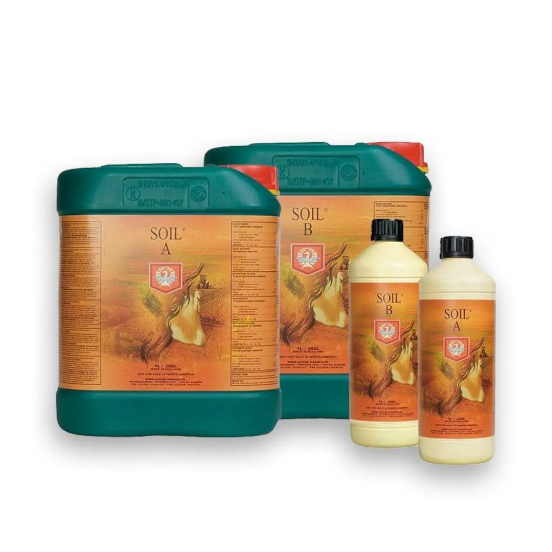 House & Garden Soil A & B – Two-Part Base Nutrient for Soil Growing