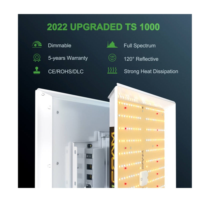 Led Grow Light | MARS HYDRO - TS 1000 | Actual Power Consumption: 150W | Full Spectrum