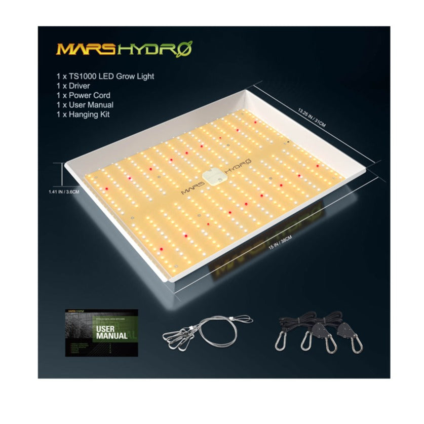 Led Grow Light | MARS HYDRO - TS 1000 | Actual Power Consumption: 150W | Full Spectrum