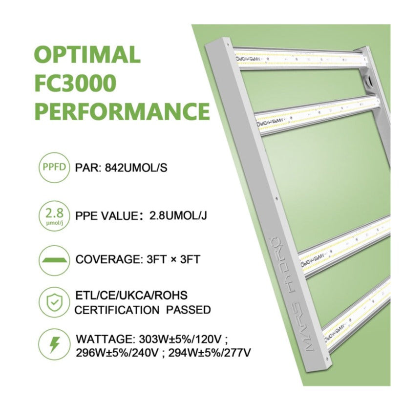 Led Bar Mars Hydro FC 3000 | True Power 300w | Full Spectrum | IP65