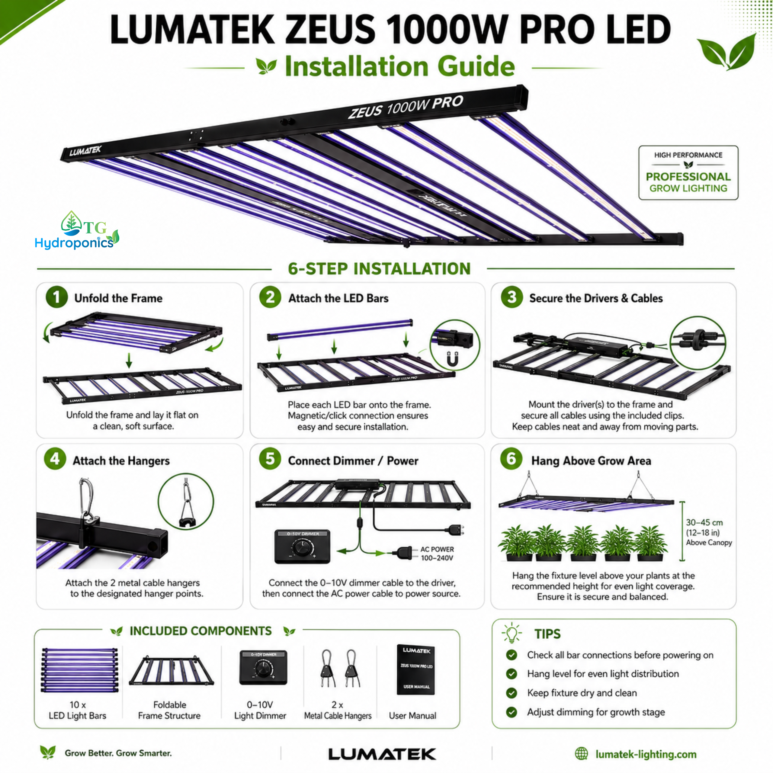 LUMATEK Zeus 1000W PRO LED