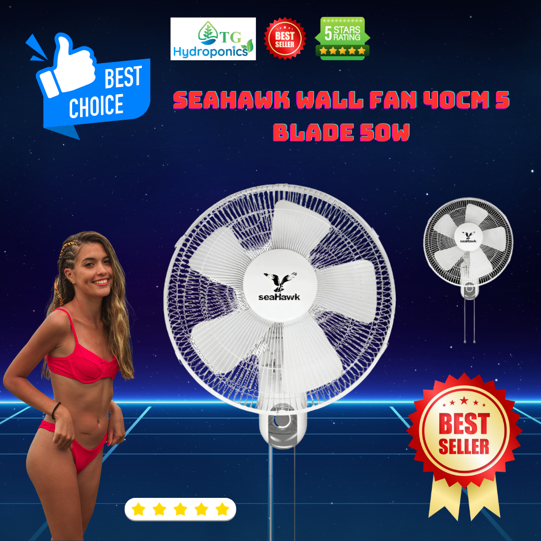 Seahawk Wall Fan 40cm 5 blade 50w
