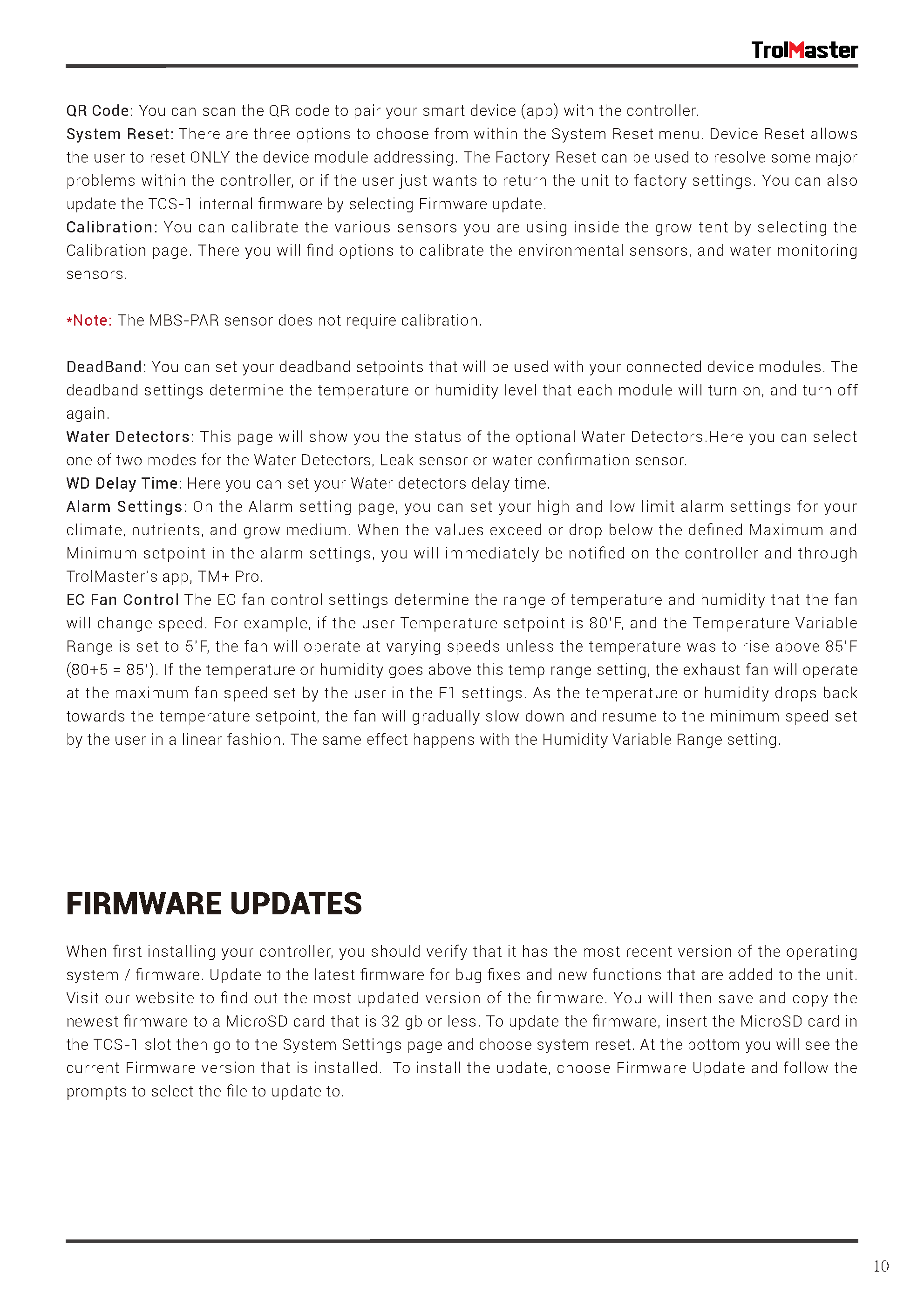TrolMaster Tent X Control System TCS-1