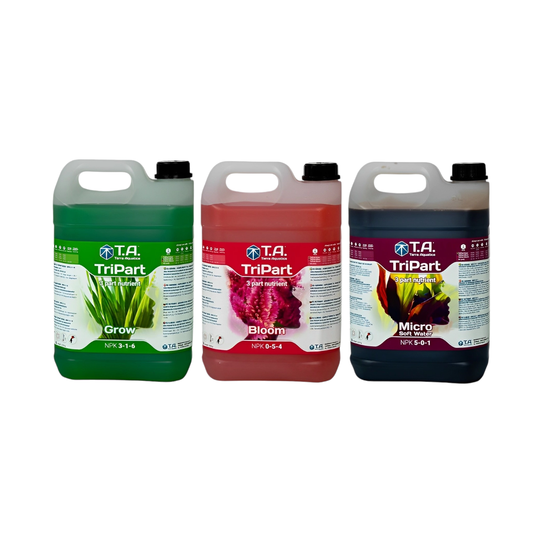 TERRA AQUATICA TRI PART FLORA SERIES STARTER KIT | GROW/BLOOM/MICRO