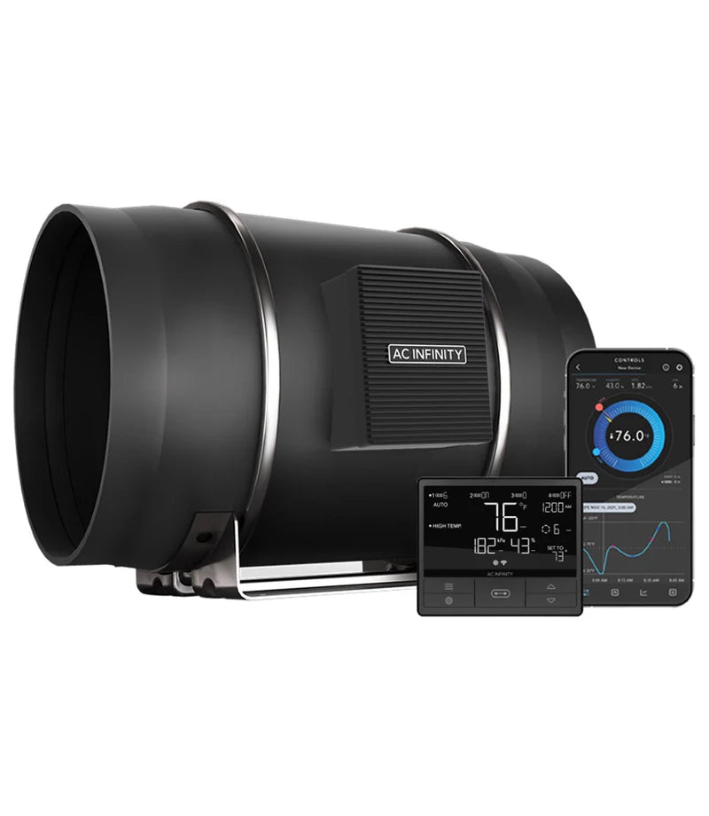 AC Infinity Cloudline T10 250mm with Temperature Humidity VPD Controller 69 Pro