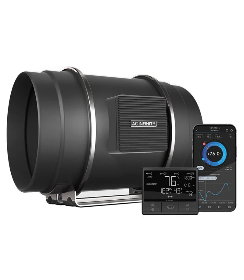 AC Infinity Cloudline T8 200mm with Temperature Humidity VPD Controller 69 Pro