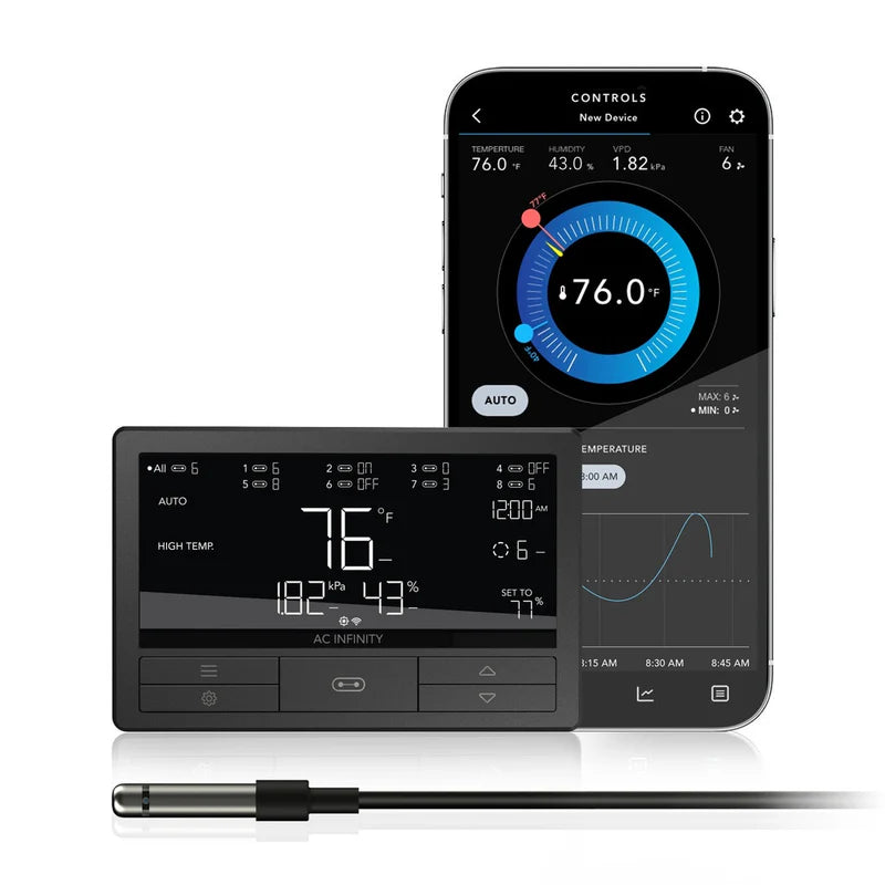 AC Infinity Controller 69 Pro Plus WIFI & Bluetooth Controls 8 Devices