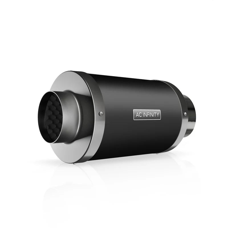 AC Infinity Inline Duct Fan Silencer 4 Inch 100mm/ Silencer 6 Inch 150mm/ 8 Inch 200mm
