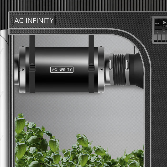 AC Infinity Inline Duct Fan Silencer 4 Inch 100mm/ Silencer 6 Inch 150mm/ 8 Inch 200mm