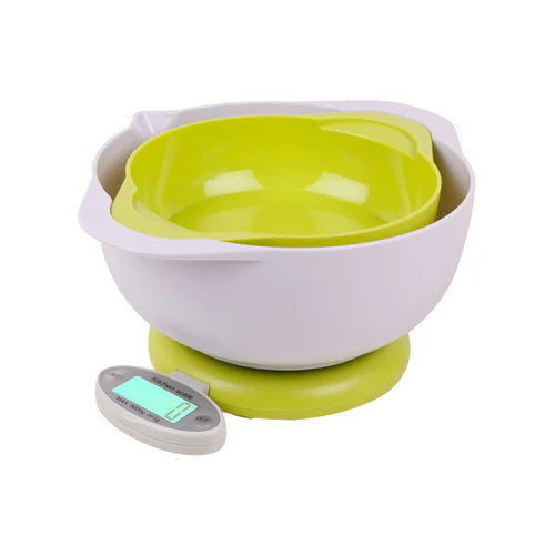 LCD Display Plastic Kitchen Scale 5KG/1g