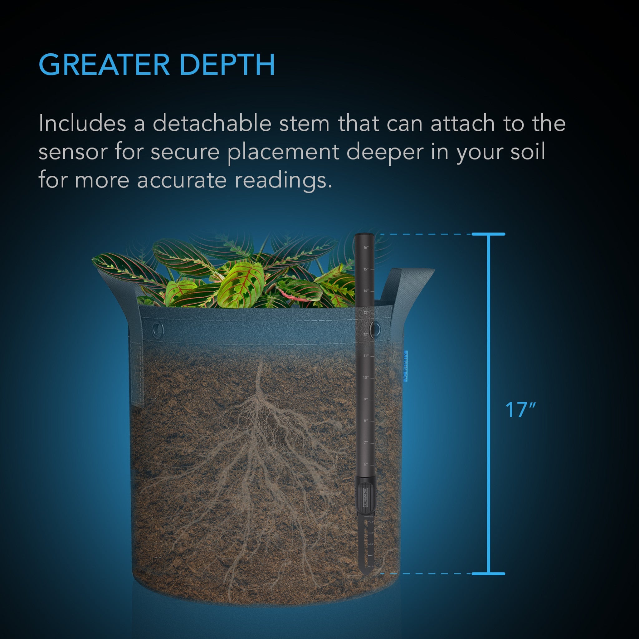 AC Infinity Soil Sensor Probe, for Controller AI+