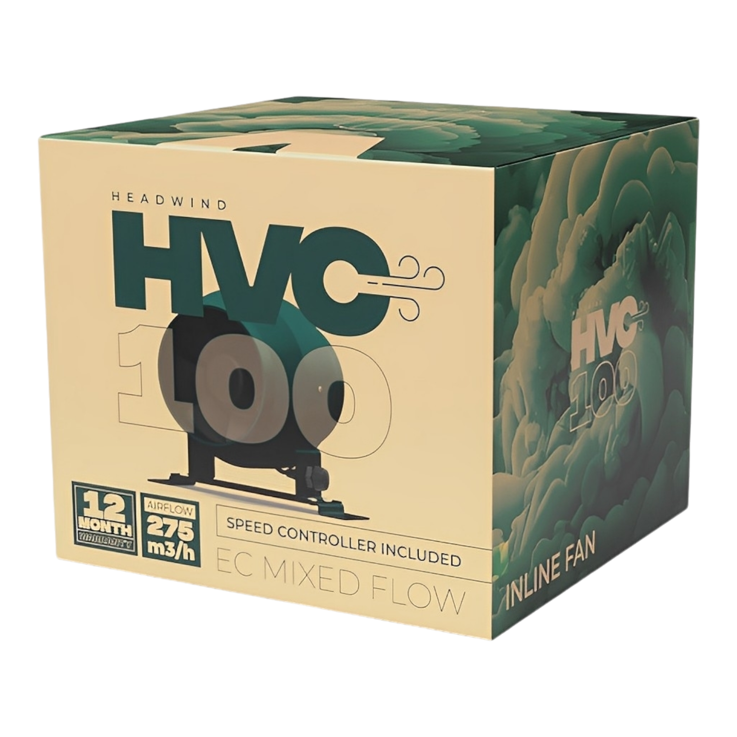 Headwind HVC EC Mixed Flow Inline Fan 100mm | 125mm