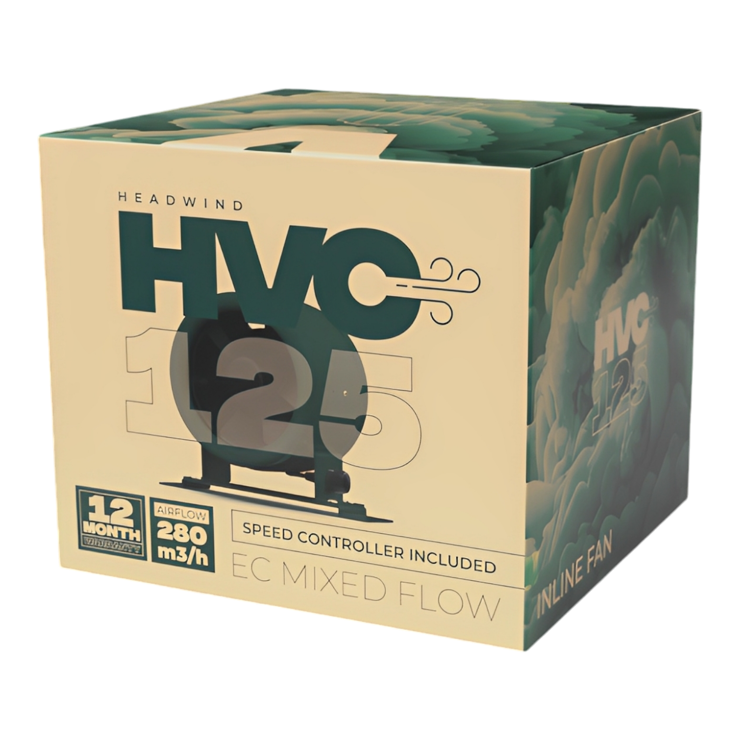 Headwind HVC EC Mixed Flow Inline Fan 100mm | 125mm