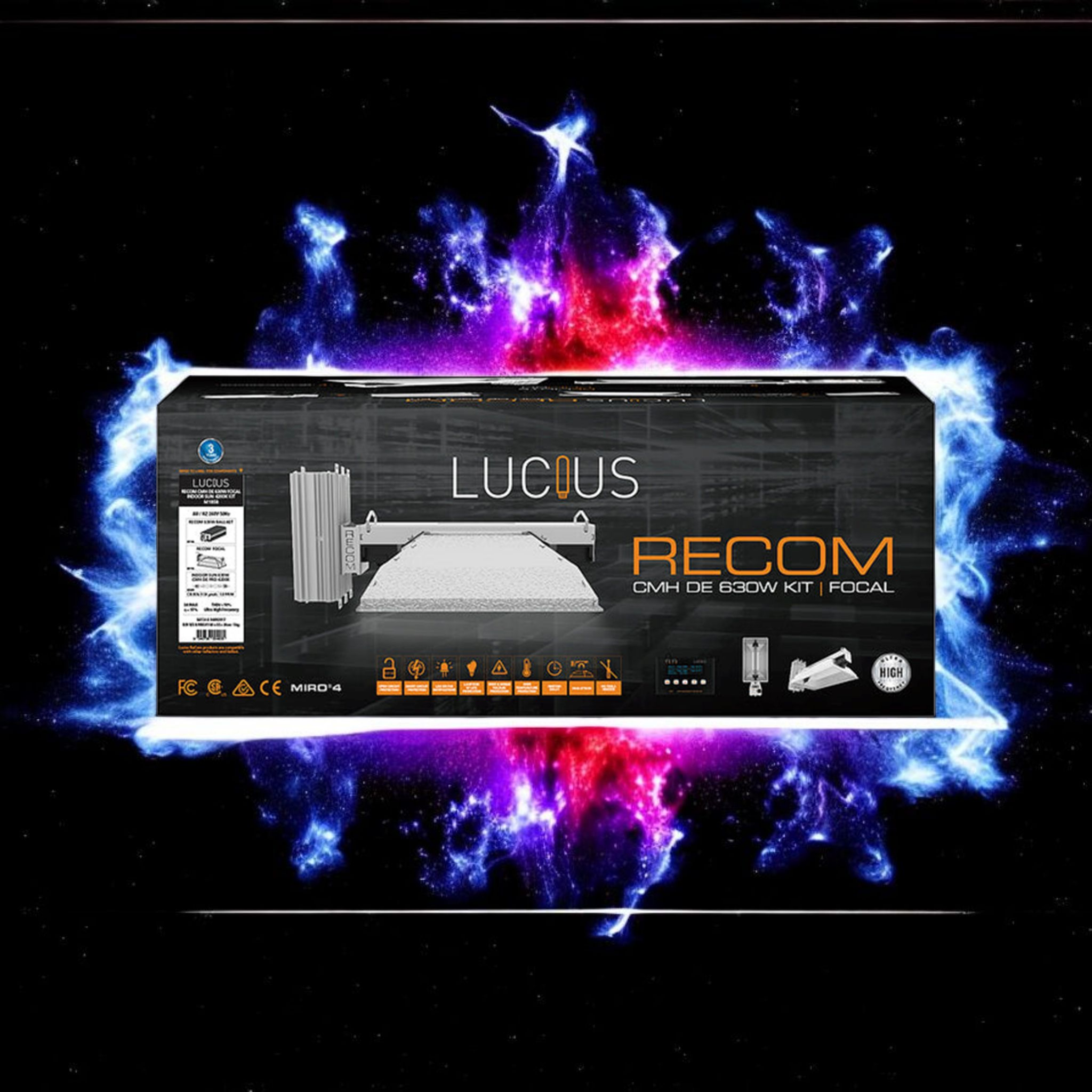 Lucius Recom 630w DE CMH Light Kit