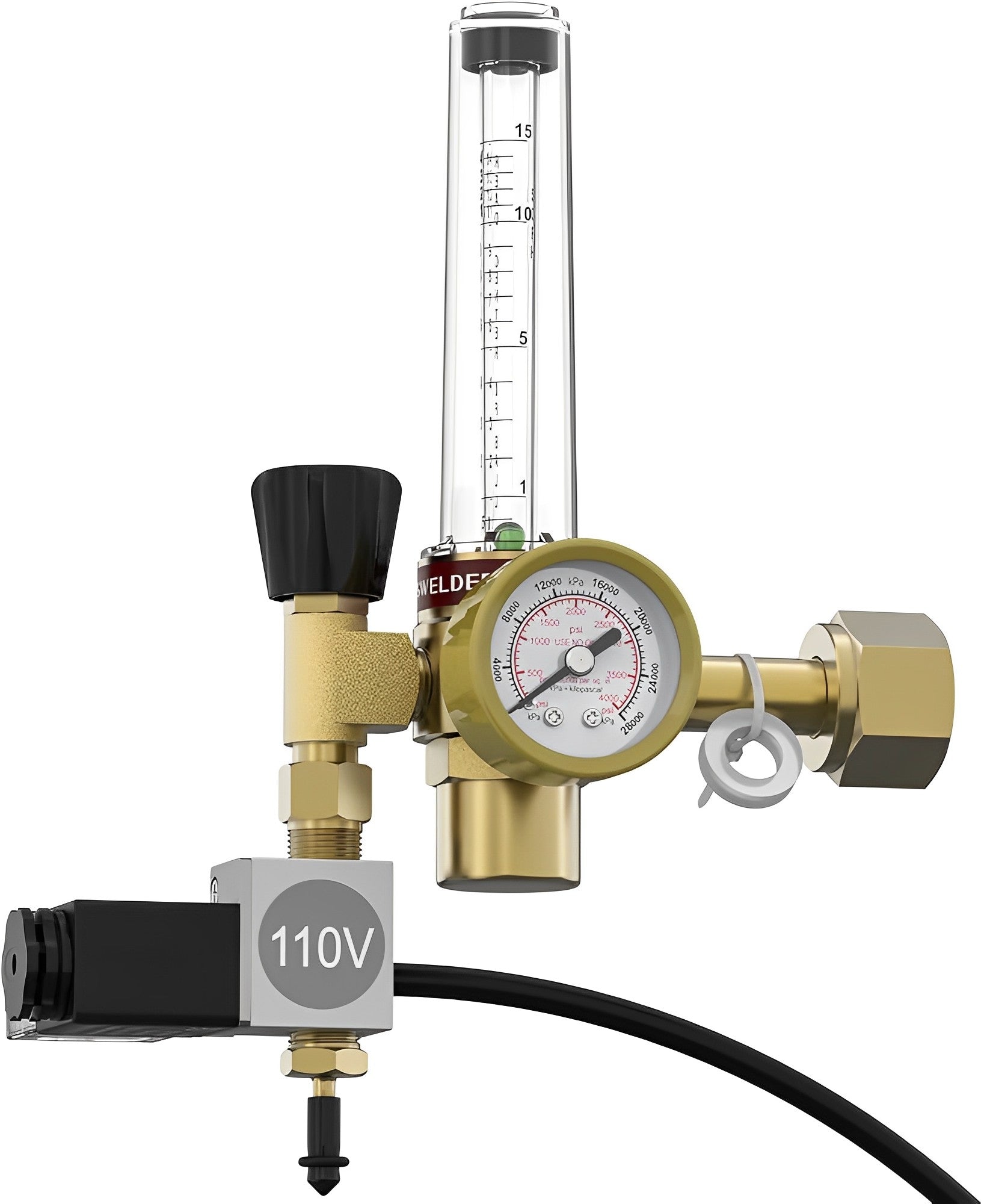 Pro Leaf CO2 Regulator,Flow Meter + Solenoid