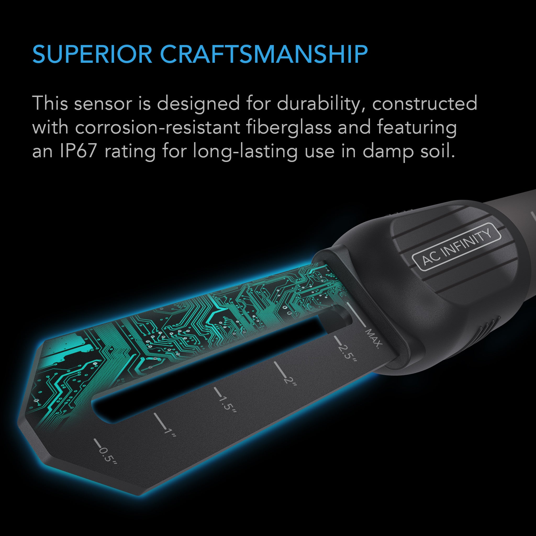 AC Infinity Soil Sensor Probe, for Controller AI+