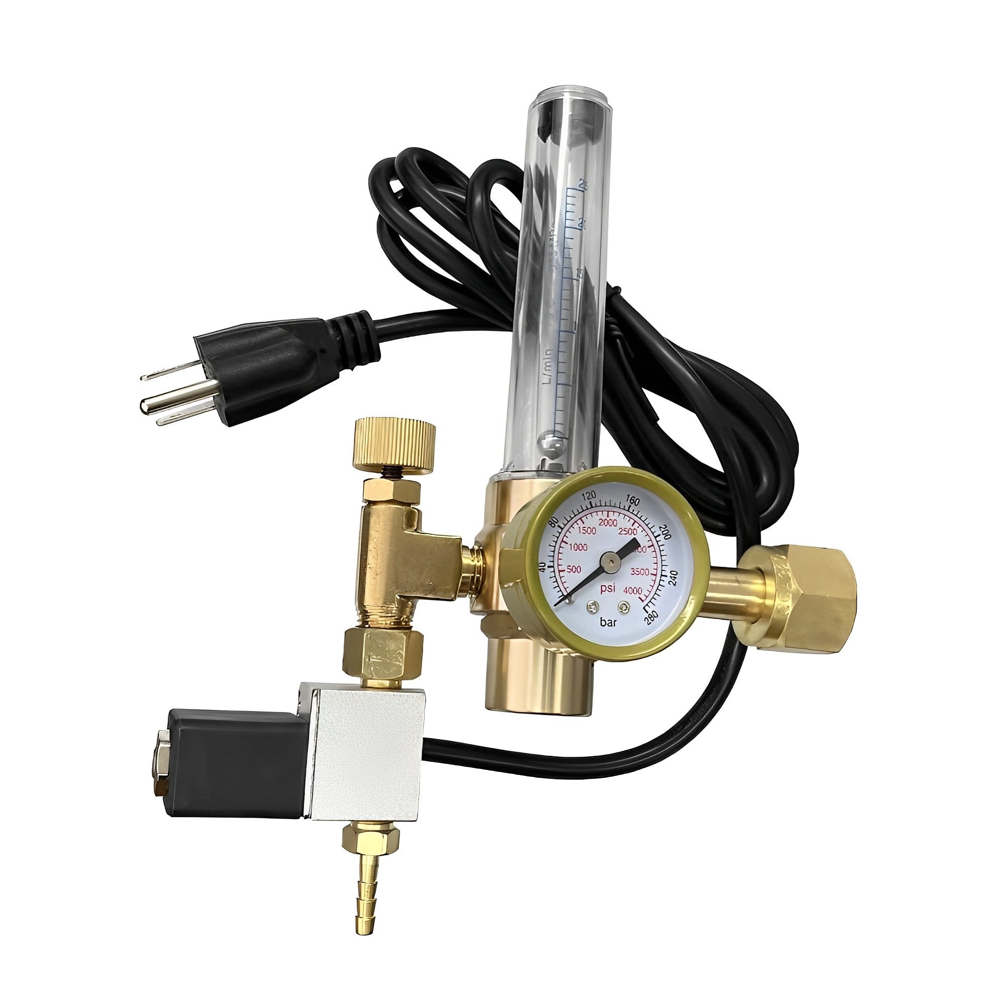 Pro Leaf CO2 Regulator,Flow Meter + Solenoid
