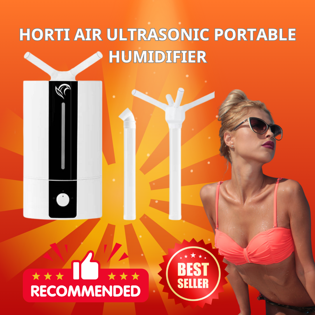Horti Air Ultrasonic Portable Humidifier - 1.2L/Hr | 13.5L | Antibacterial