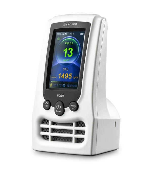 Trotec BQ30 CO2 Air Quality Monitor and Particle Measuring Device