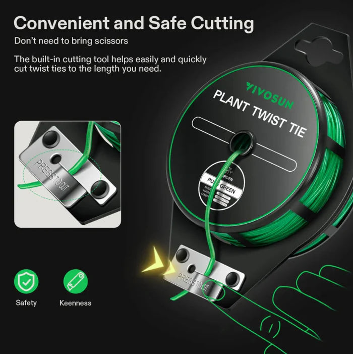 Vivosun Twist Tie Roll 100m