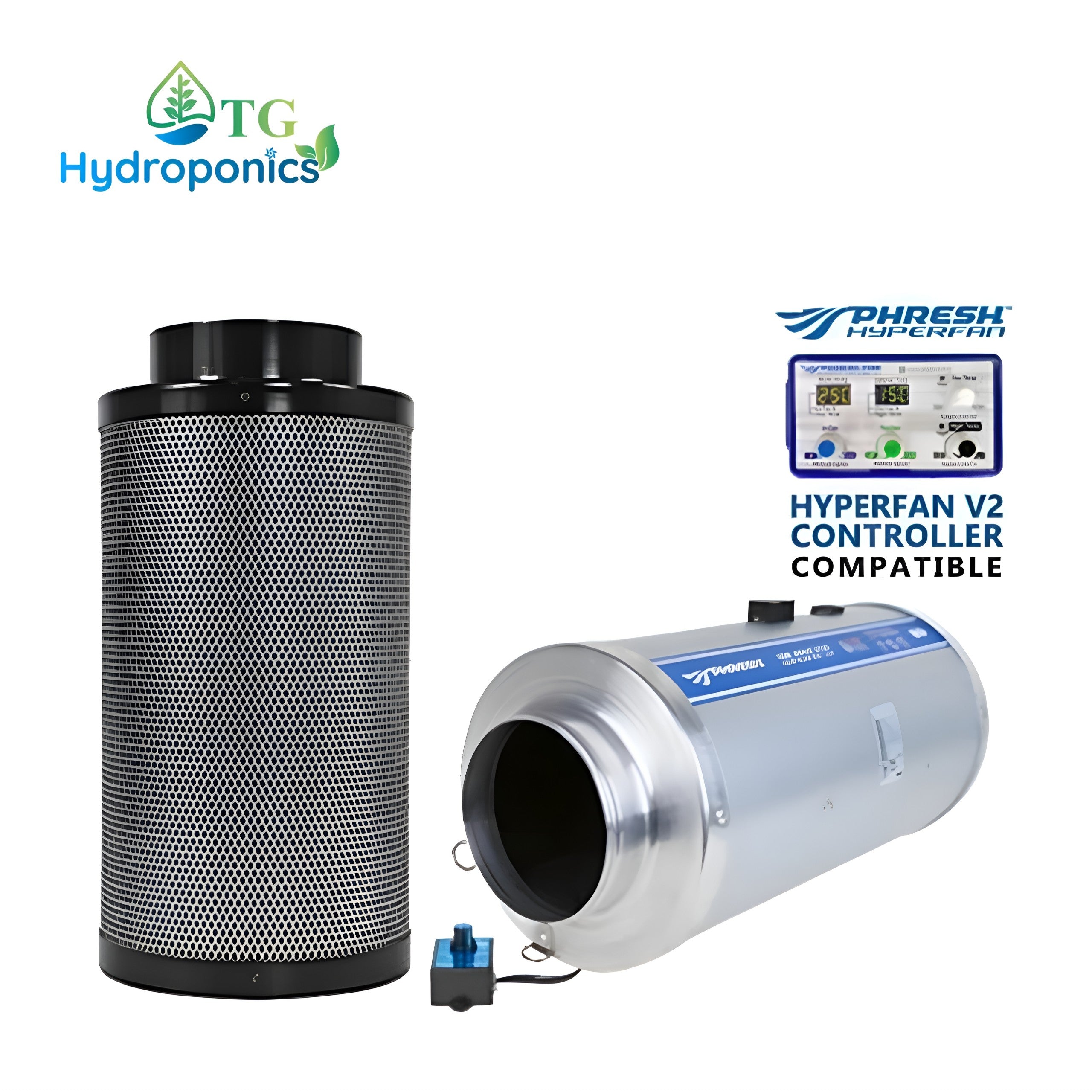 Silenced Filter Kit – Phresh Silenced Hyperfan V2 200 with Progrow 200 x 800 (FREE DUCT)