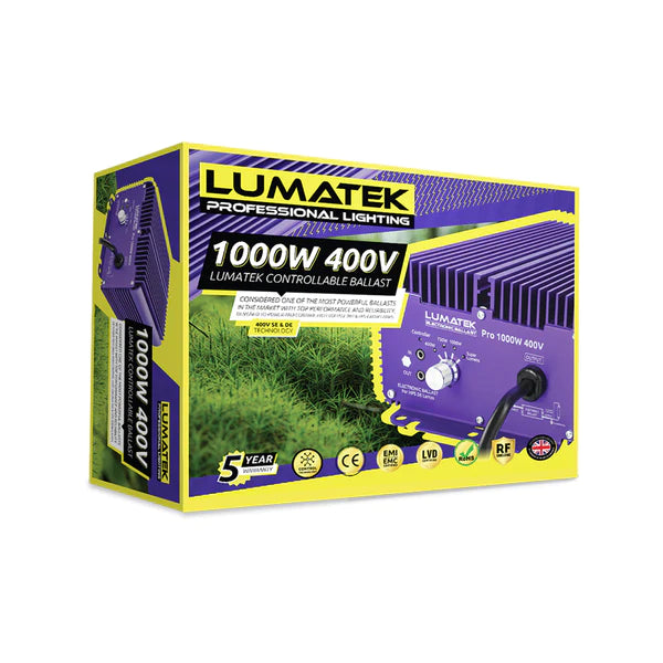 Lumatek 1000 watt 400V Controllable & Dimmable Ballast - TG-Hydroponics