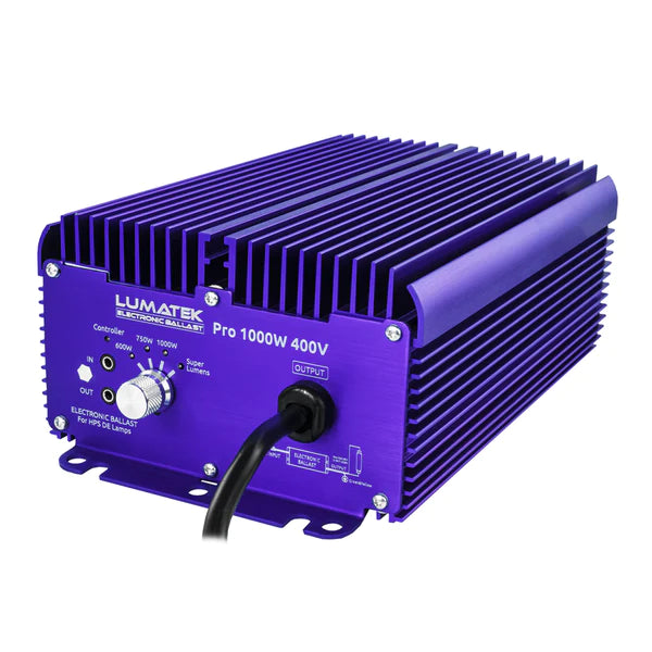 Lumatek 1000 watt 400V Controllable & Dimmable Ballast - TG-Hydroponics