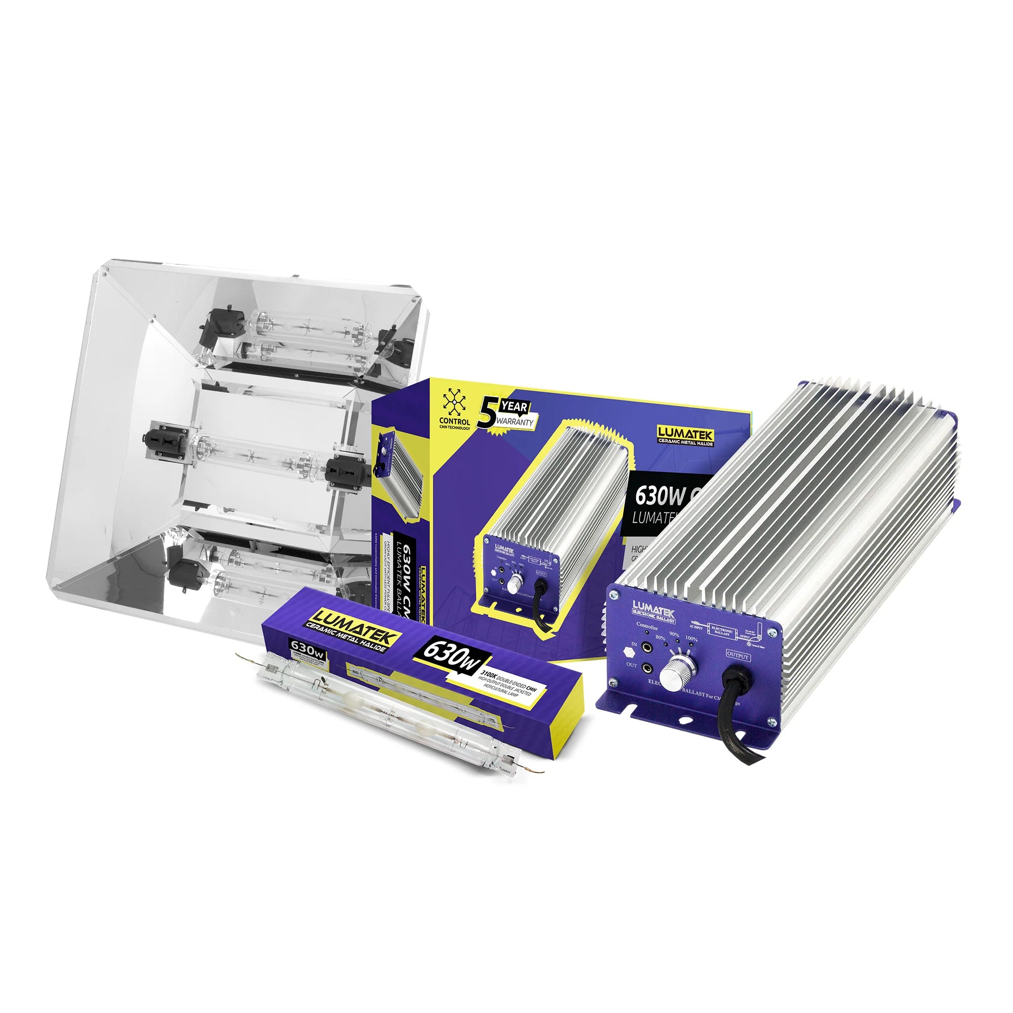 LUMATEK 630W DE CMH LIGHT KIT - TG-Hydroponics