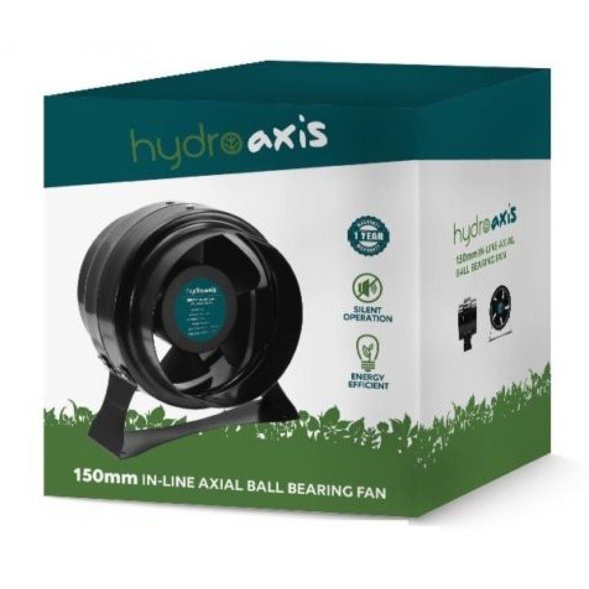 Black Inline Fan | Hydro Axis - TG-Hydroponics